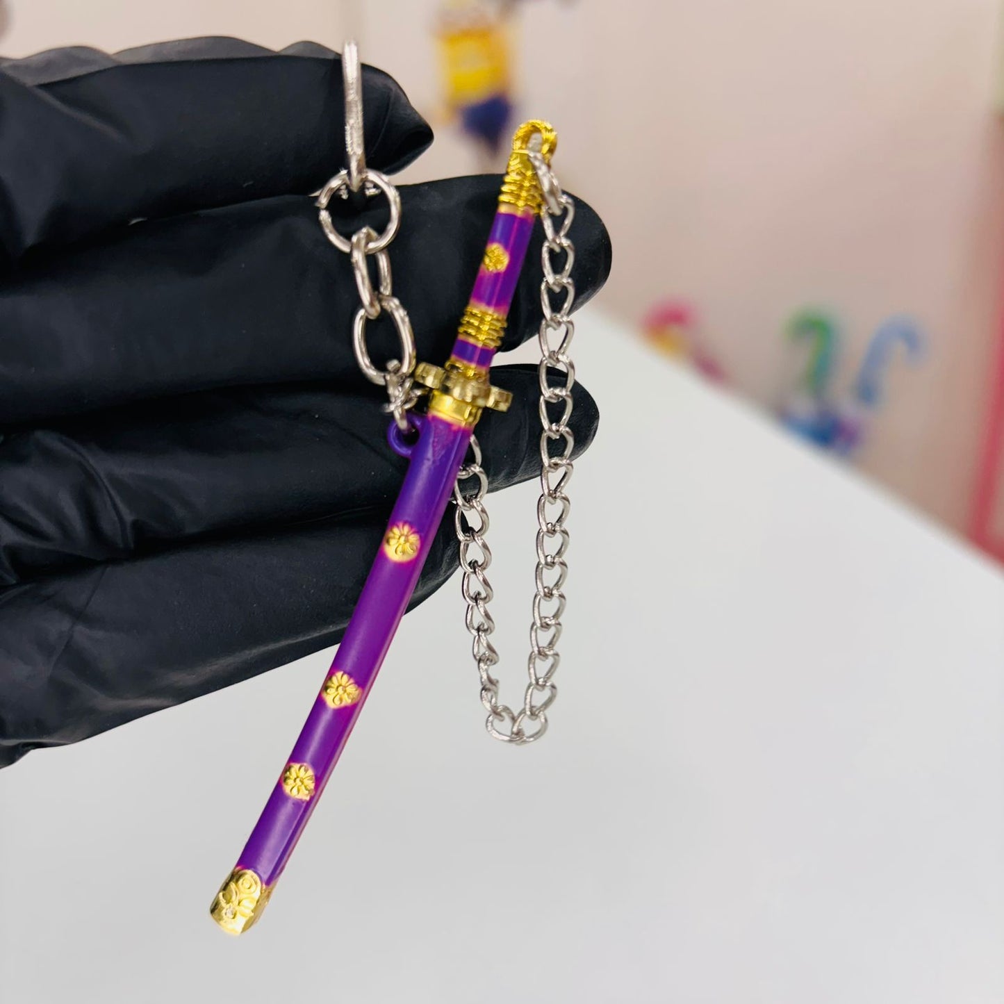 Mini Katana Metal Keyrings