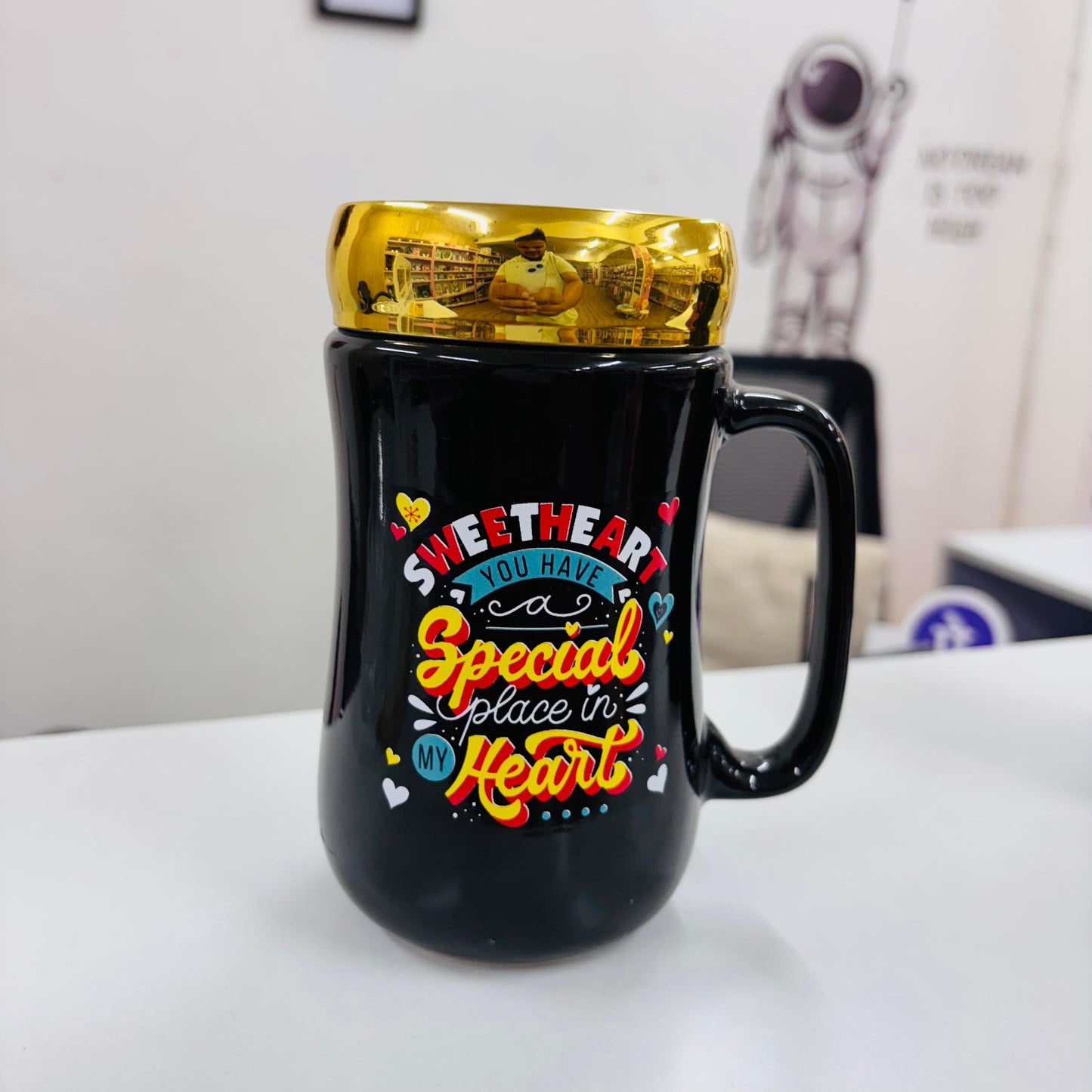 Love Coffee Mug with Mirror