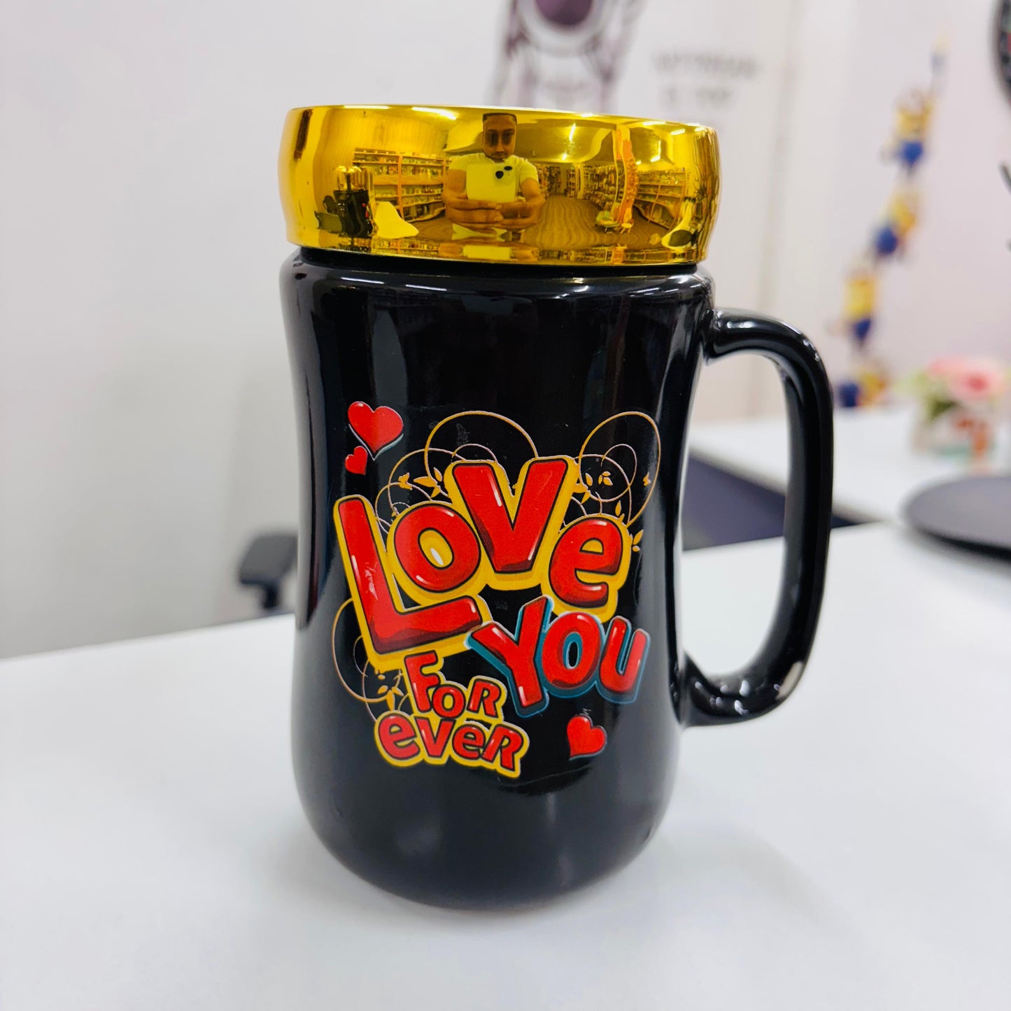 Love Coffee Mug with Mirror