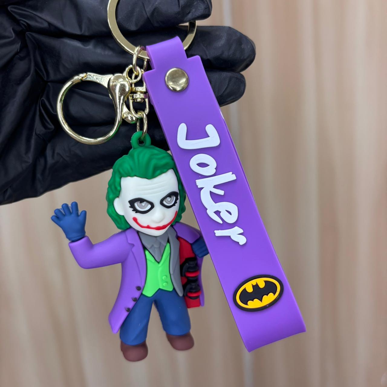 World famous Villain Joker Blue 3D keychain Key Chain