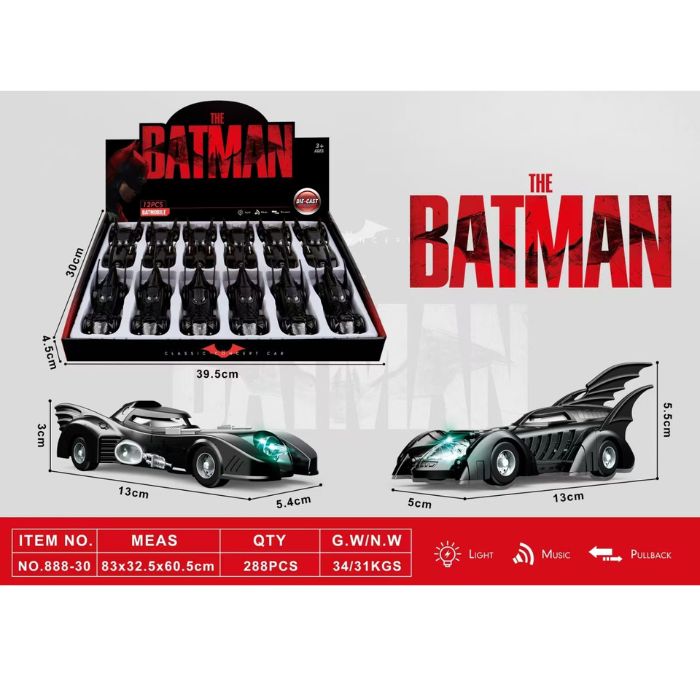 Batman Car with Light, Music & Pull Back