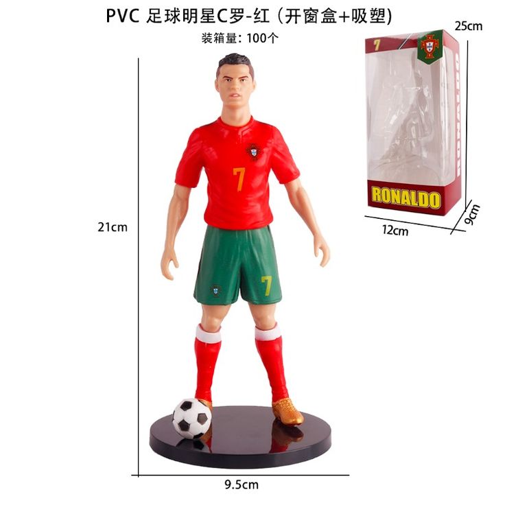 Ronaldo Red Shirt with Box Figure