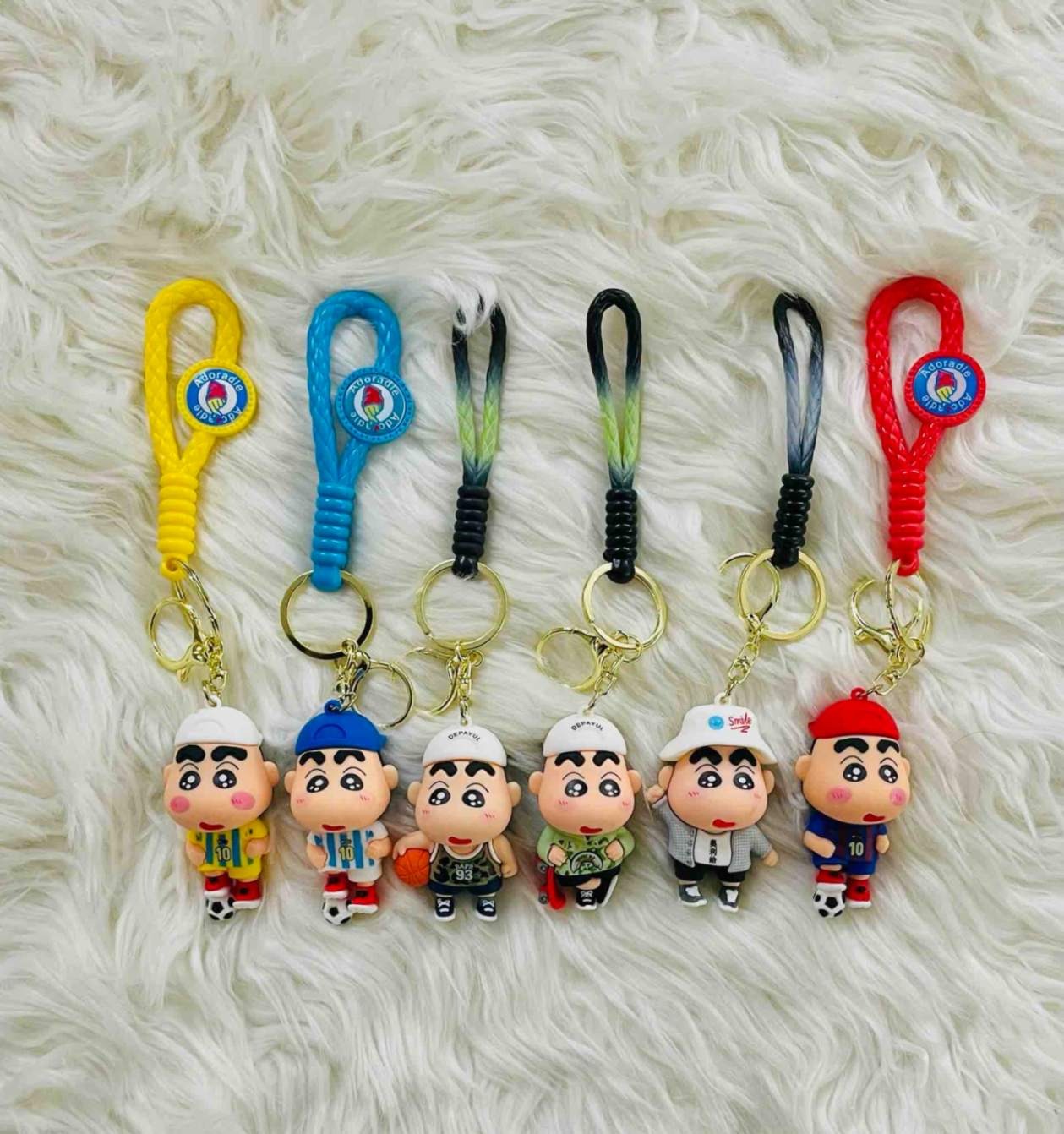 Shinchan Football Keychain