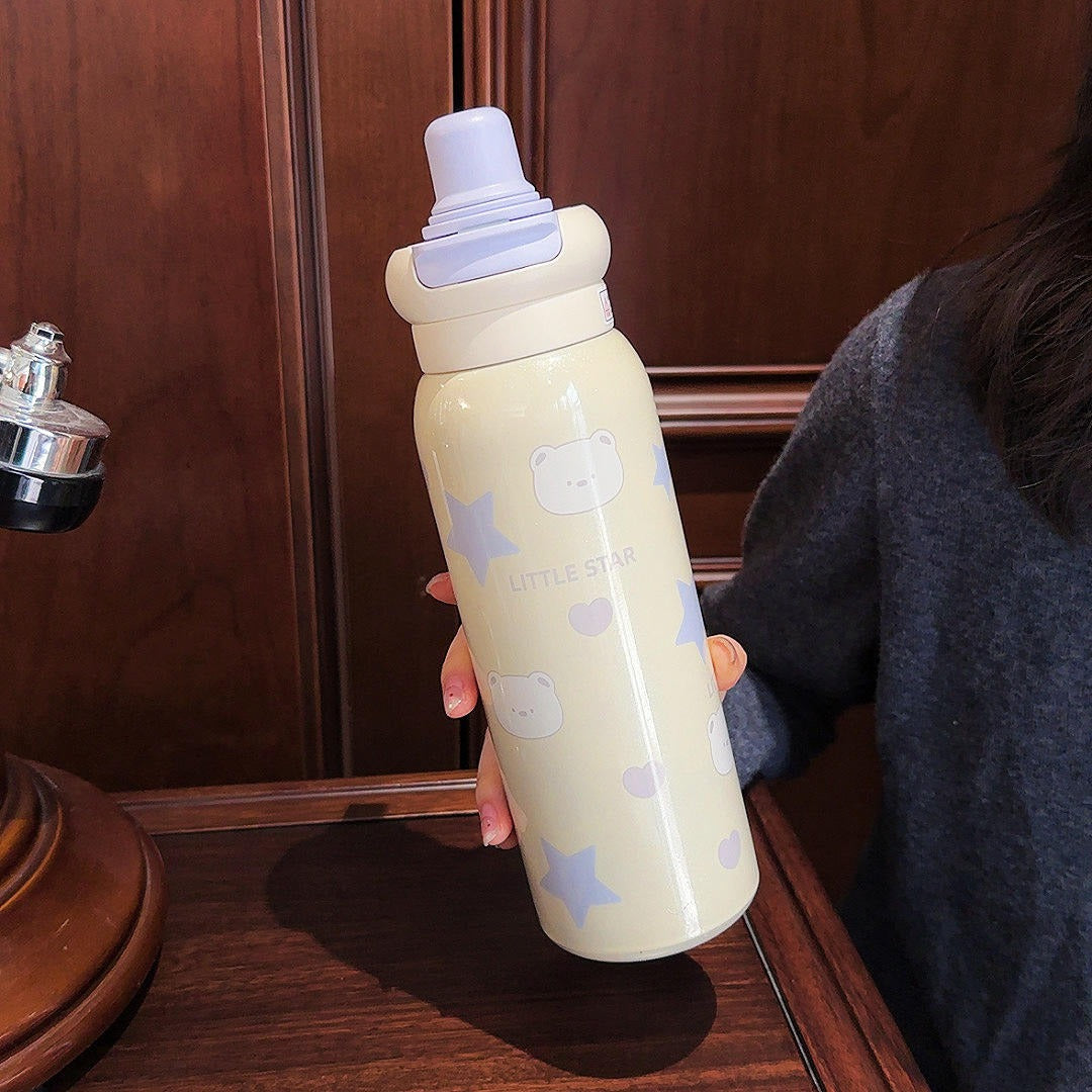 Happy Life Cartoon Bottle