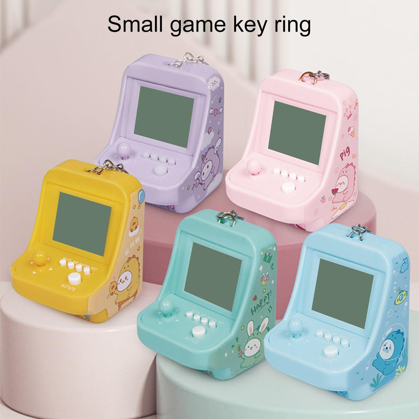 Retro Mini Game Console Keychain