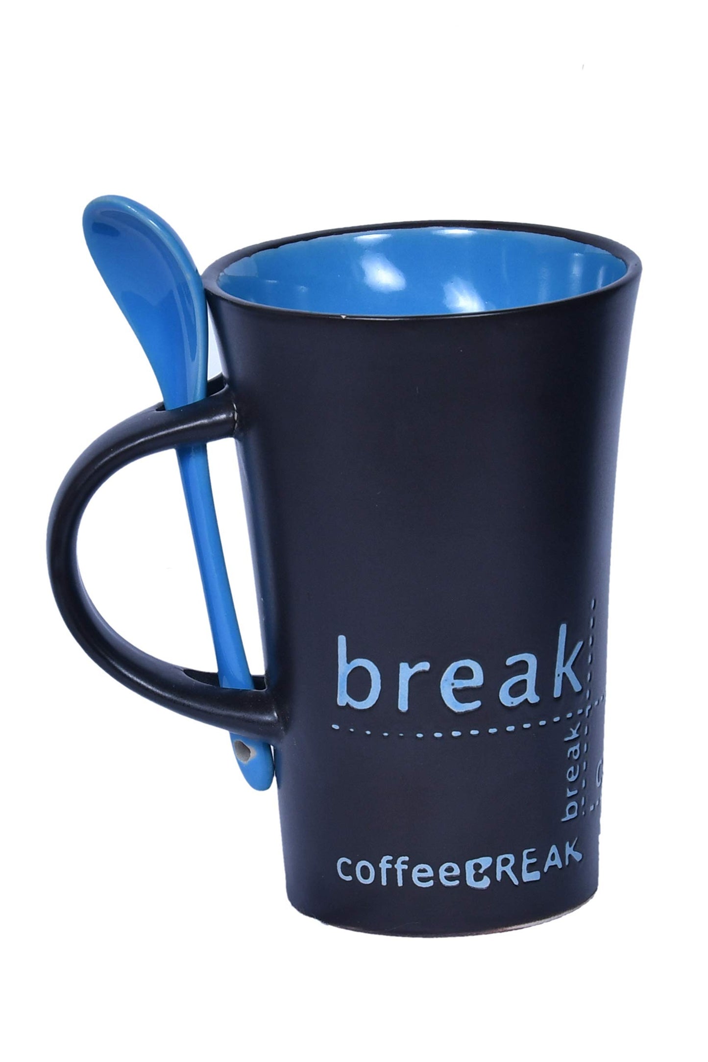 Ceramic Coffee Mug With Spoon