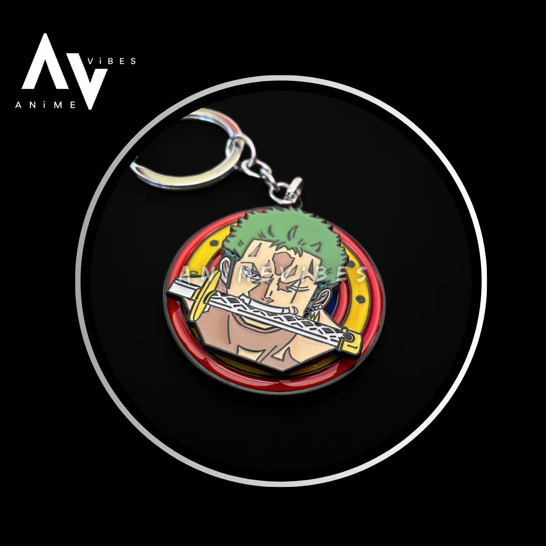 Iconic Zoro Rotating Keychain
