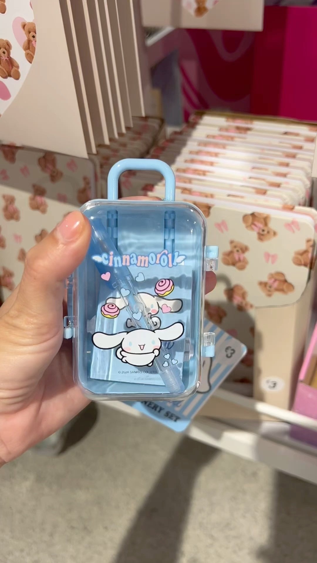 Kawaii Suitcase Eraser Set