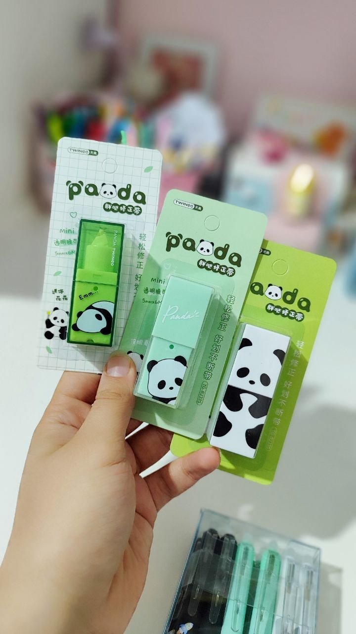 Cute Panda Themed Correction Tape