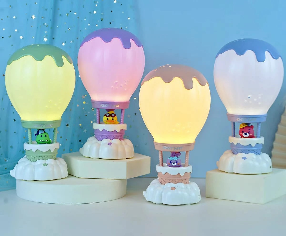 Ice Cream Air Balloon Night Table Lamp