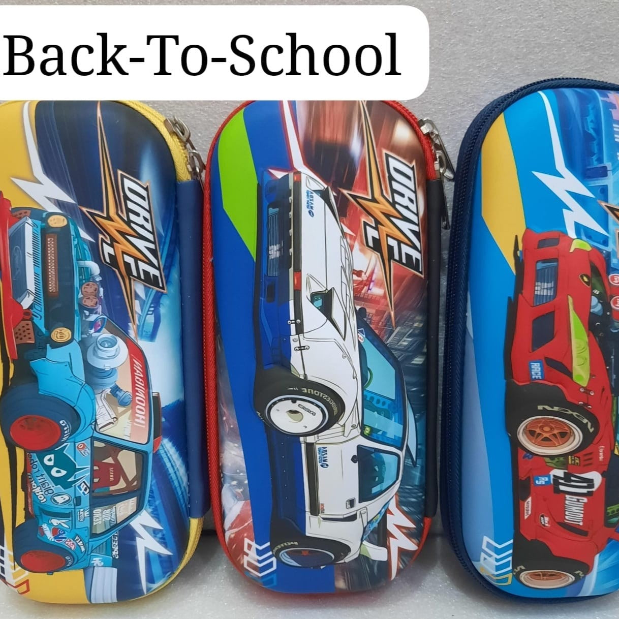 Racing Car Pencil Case Set