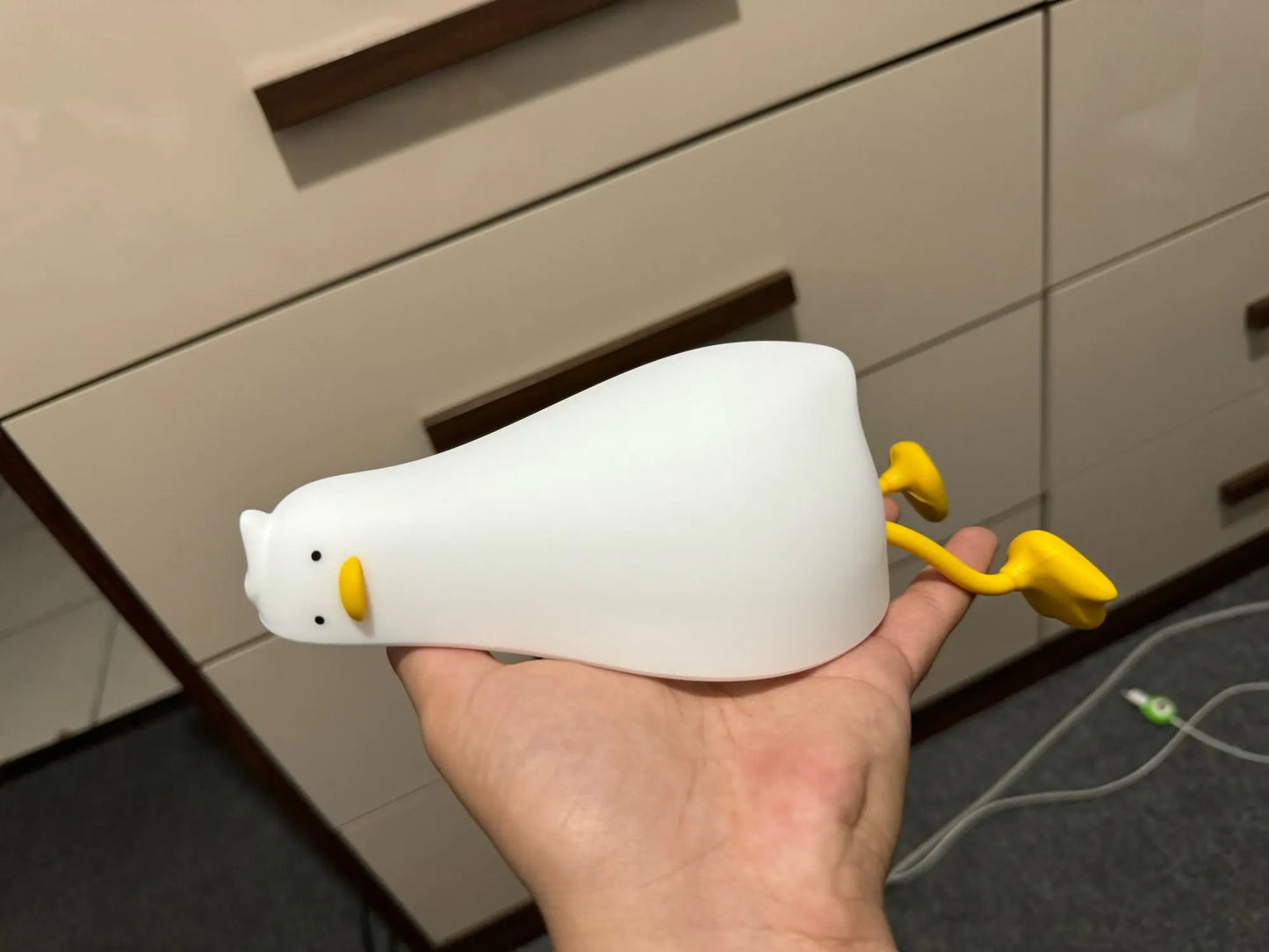 Lying Flat Duck Night Light Lamp