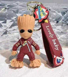 Groot Superhero 3D Keychain