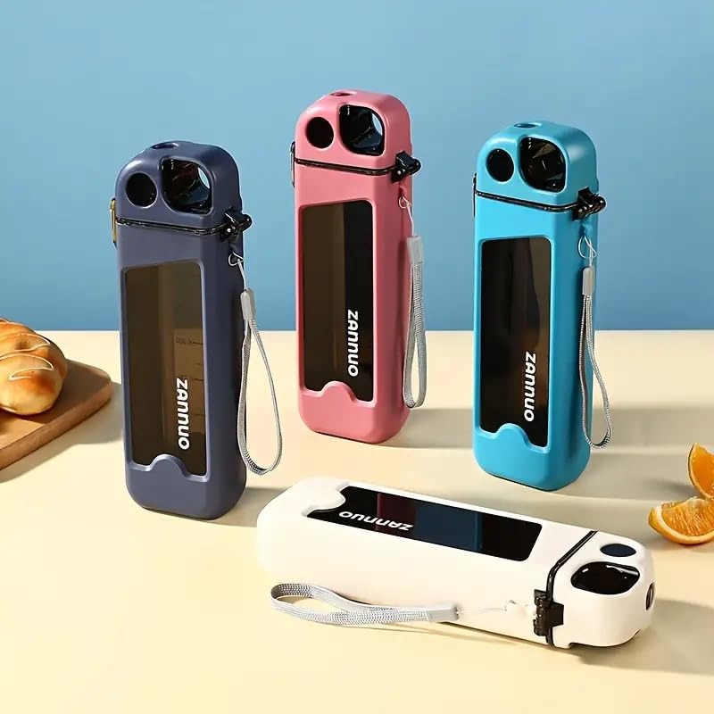 Zannuo Plastic Water bottle with Straw