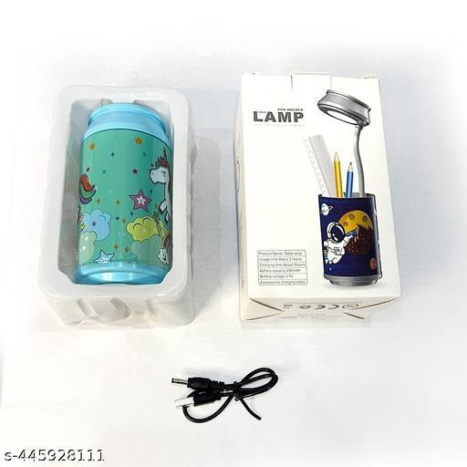 Unicorn Print 2-in-1 LED Desk Lamp with Pen Holder