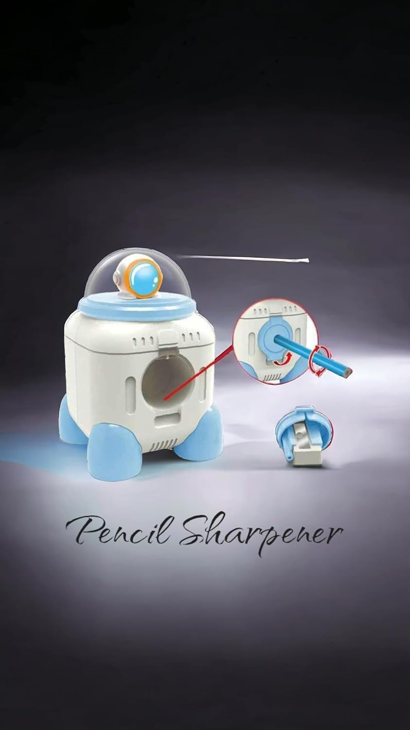 Lamp Cute Astronaut Lamp with Pencil Sharpener