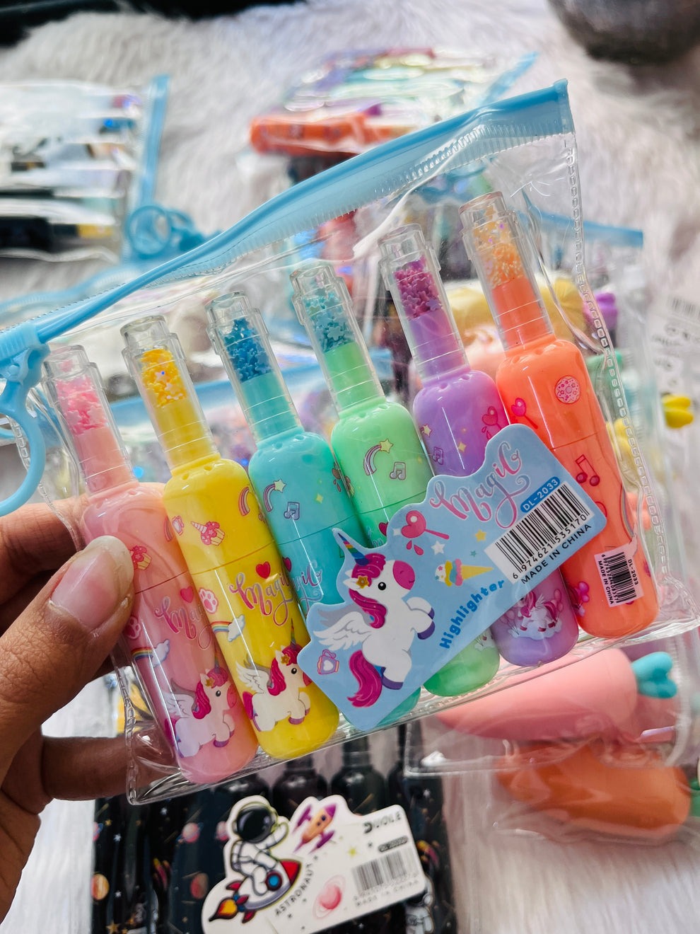 Unicorn Highlighters set