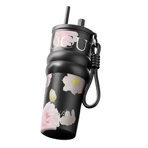Insulated Floral Travel Tumbler