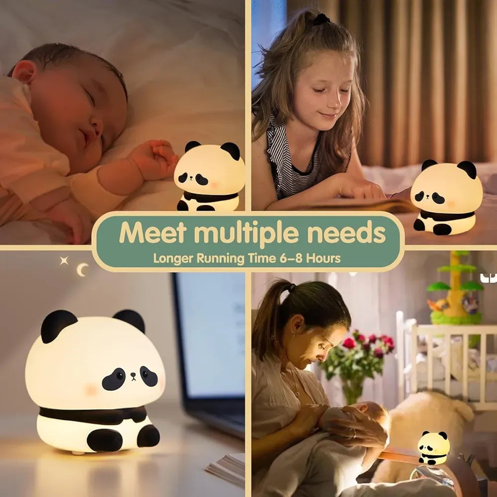 Panda Sitting Silicon Night Lamp