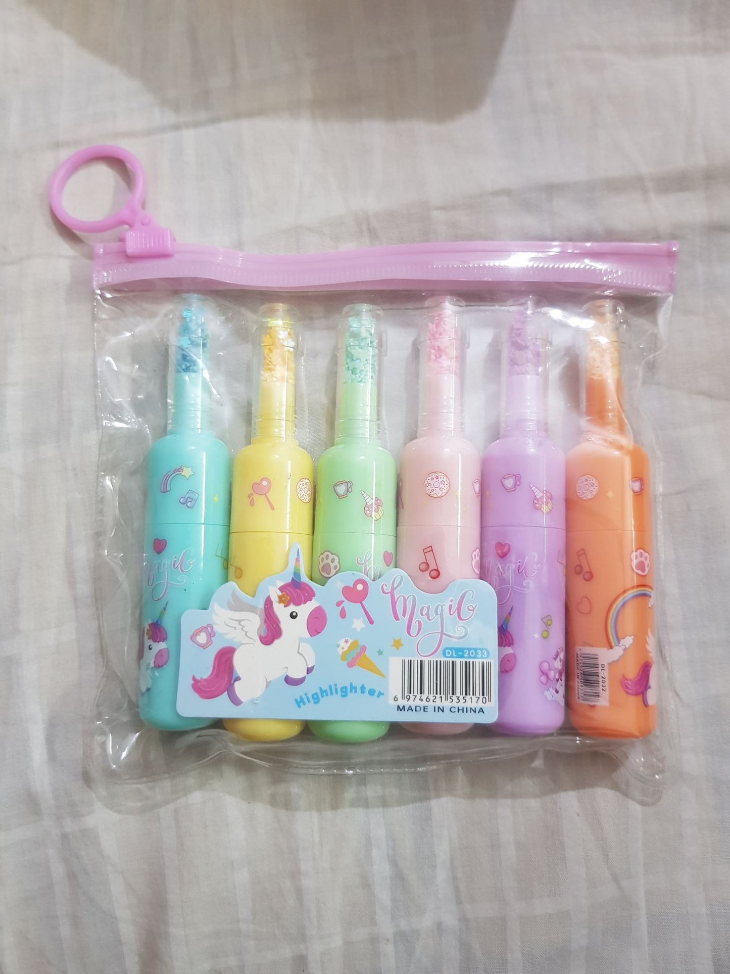 Unicorn Highlighters set