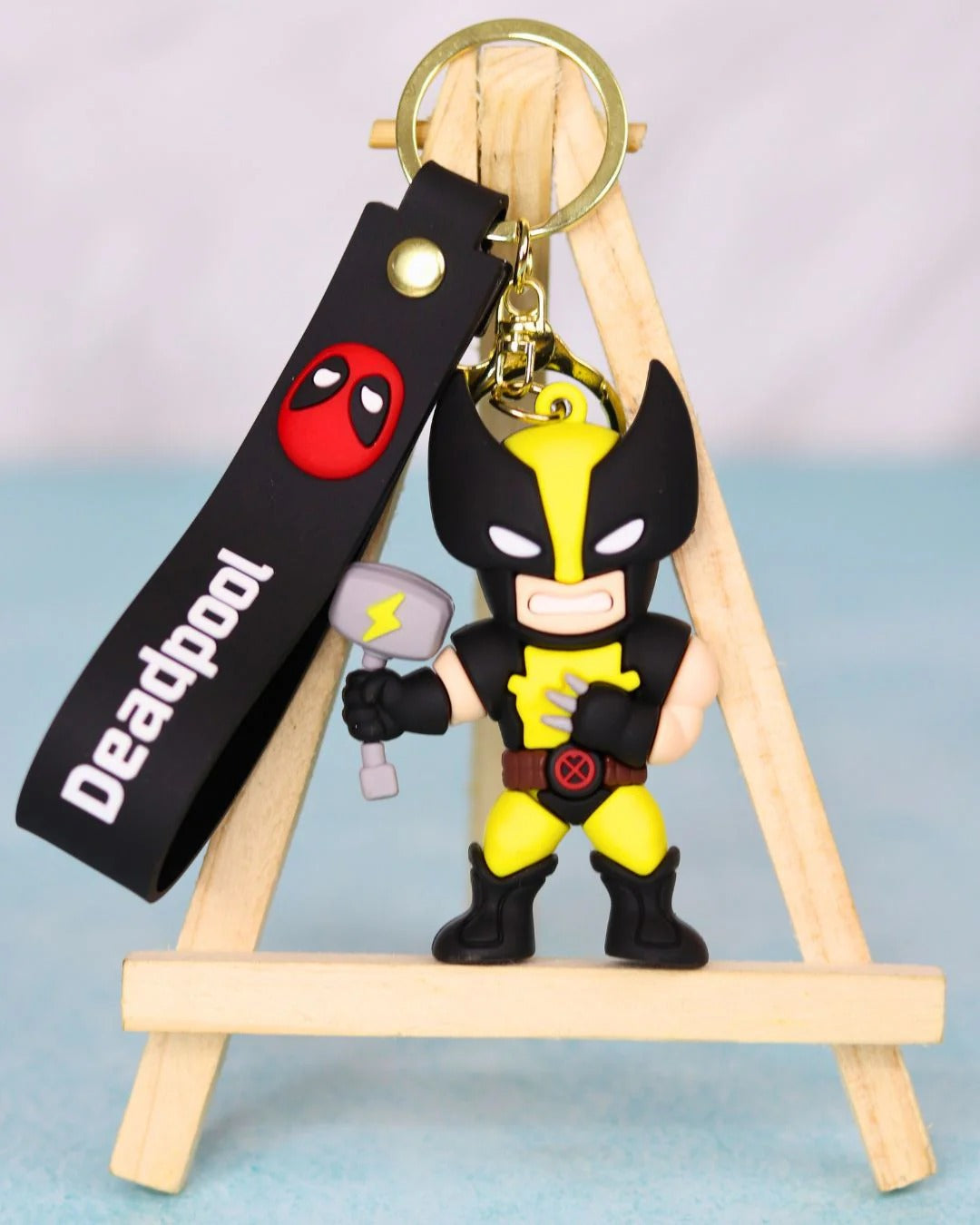 Deadpool and Wolverine Crossover Keychain