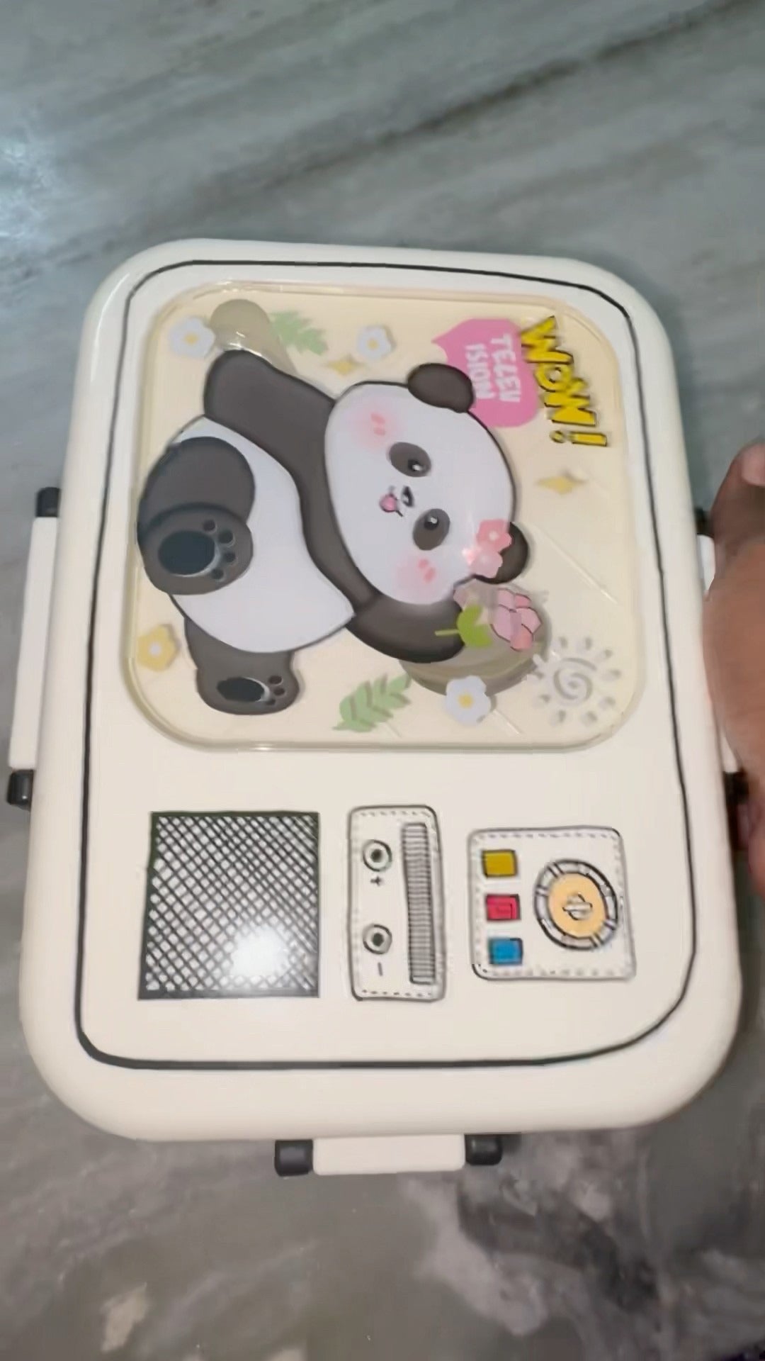 Cute Panda Cartoon Lunch Box