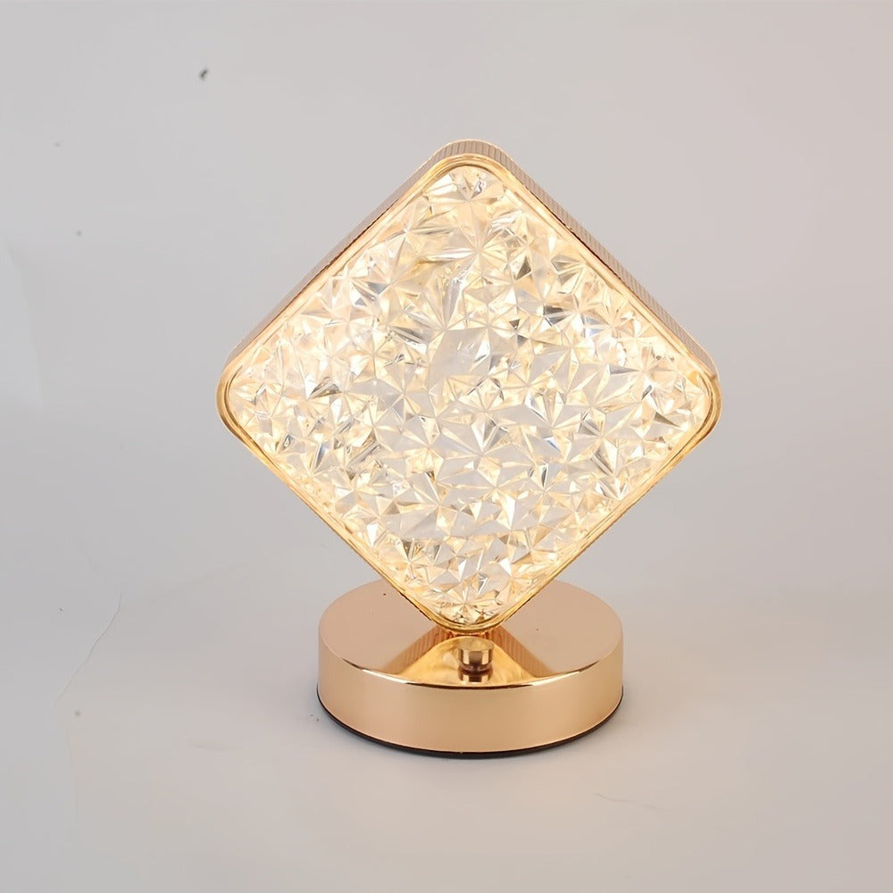 Crystal Luxury 3 Color Touch Table Lamp