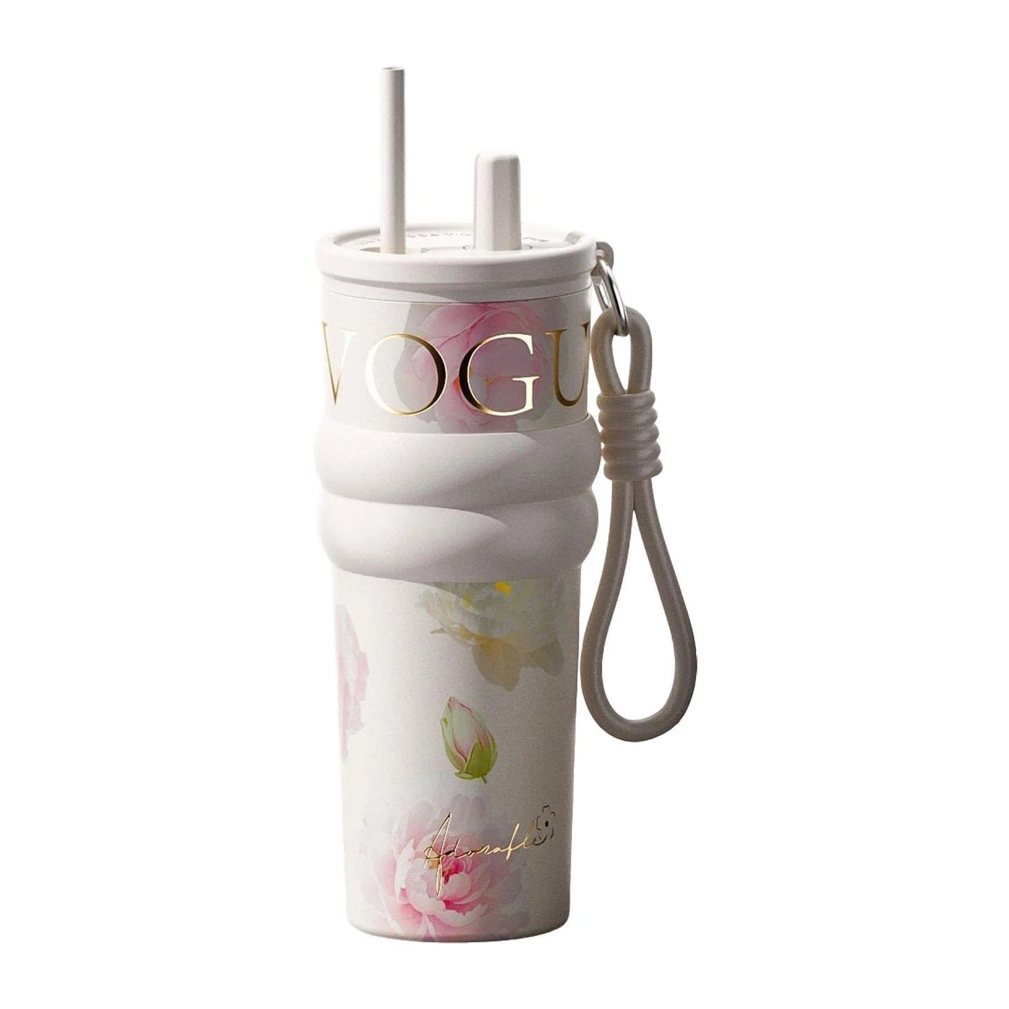 Insulated Floral Travel Tumbler