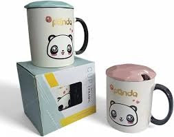 Panda Ceramic Coffee Mug With Spoon