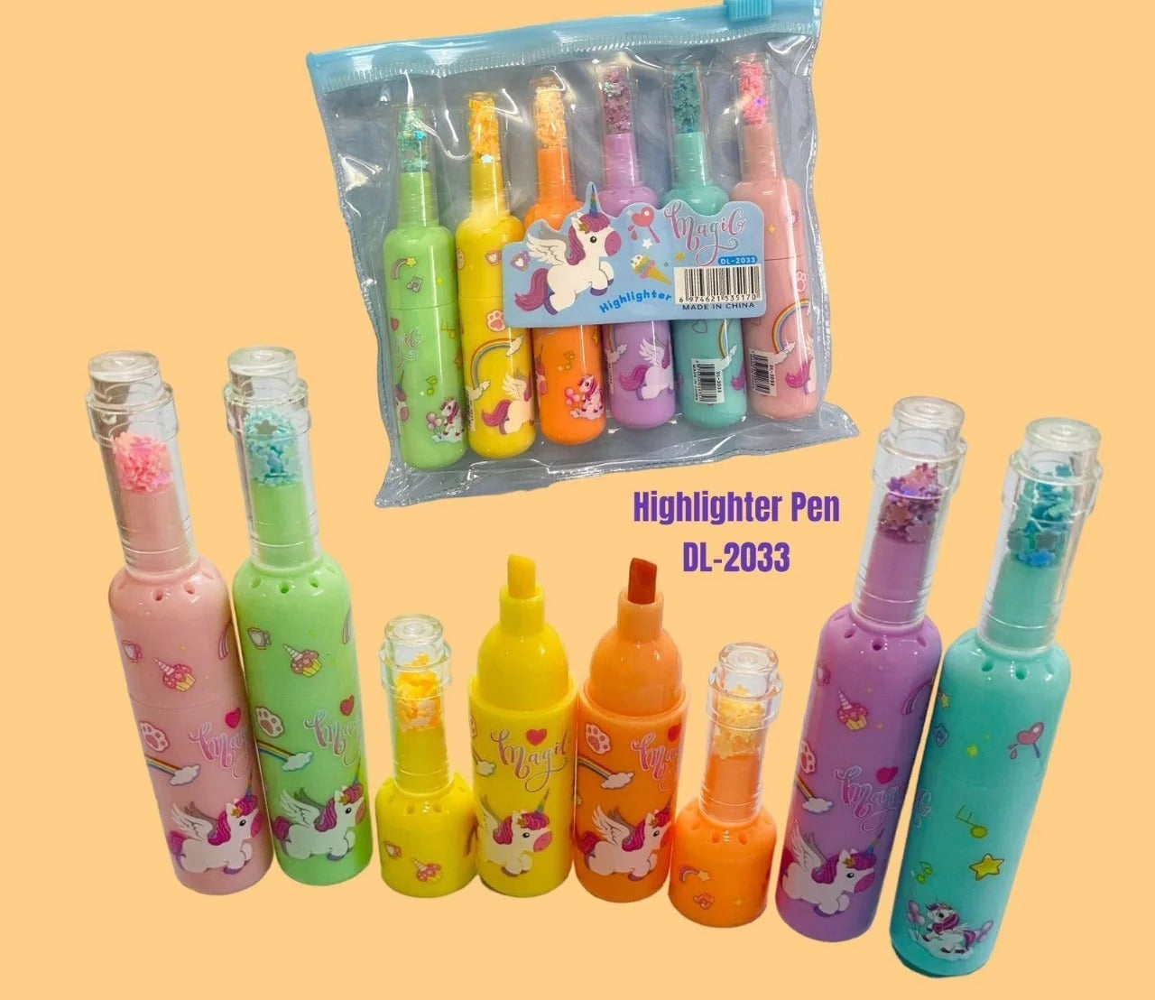 Unicorn Highlighters set