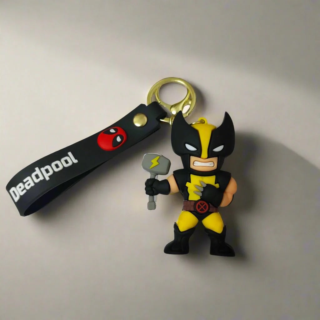 Deadpool and Wolverine Crossover Keychain