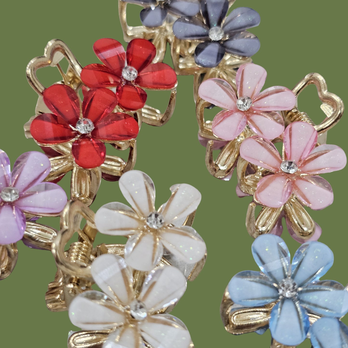 Mini hair claw clips Pack Of 6