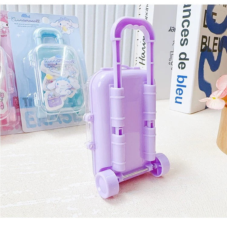 Sanrio Suitcase Erasers Set