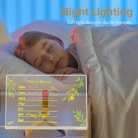 Acrylic Dry Erase Board with Light DIY Drawing Board