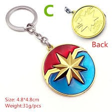 Captain Marvel Spinner Keychain