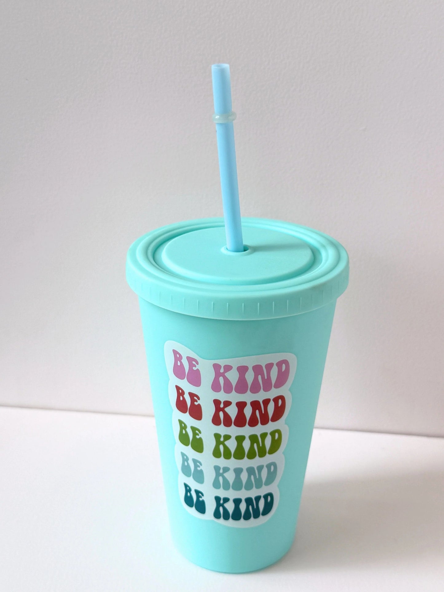 Plastic Mix printed Straw Cup