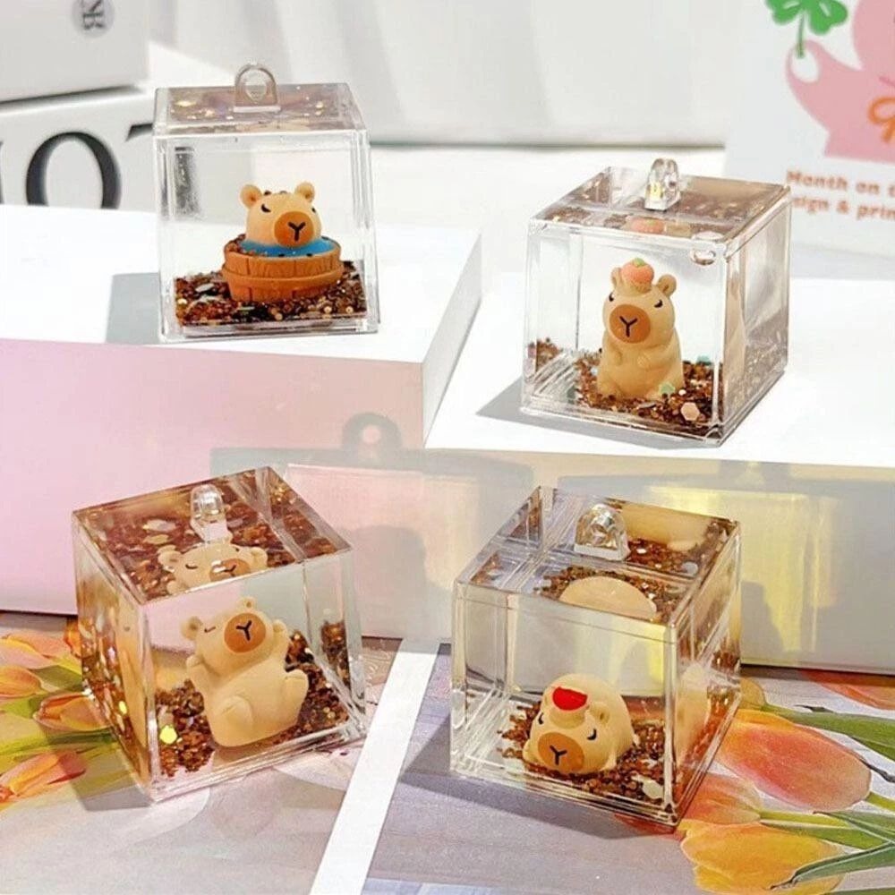 Capybara Water Keychain