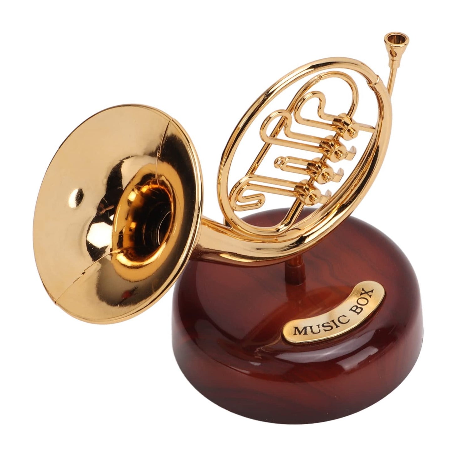 French horn Musical Showpiece Makes Sound