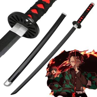 Tanjiro Black 104 cm Fully Assembled Katana