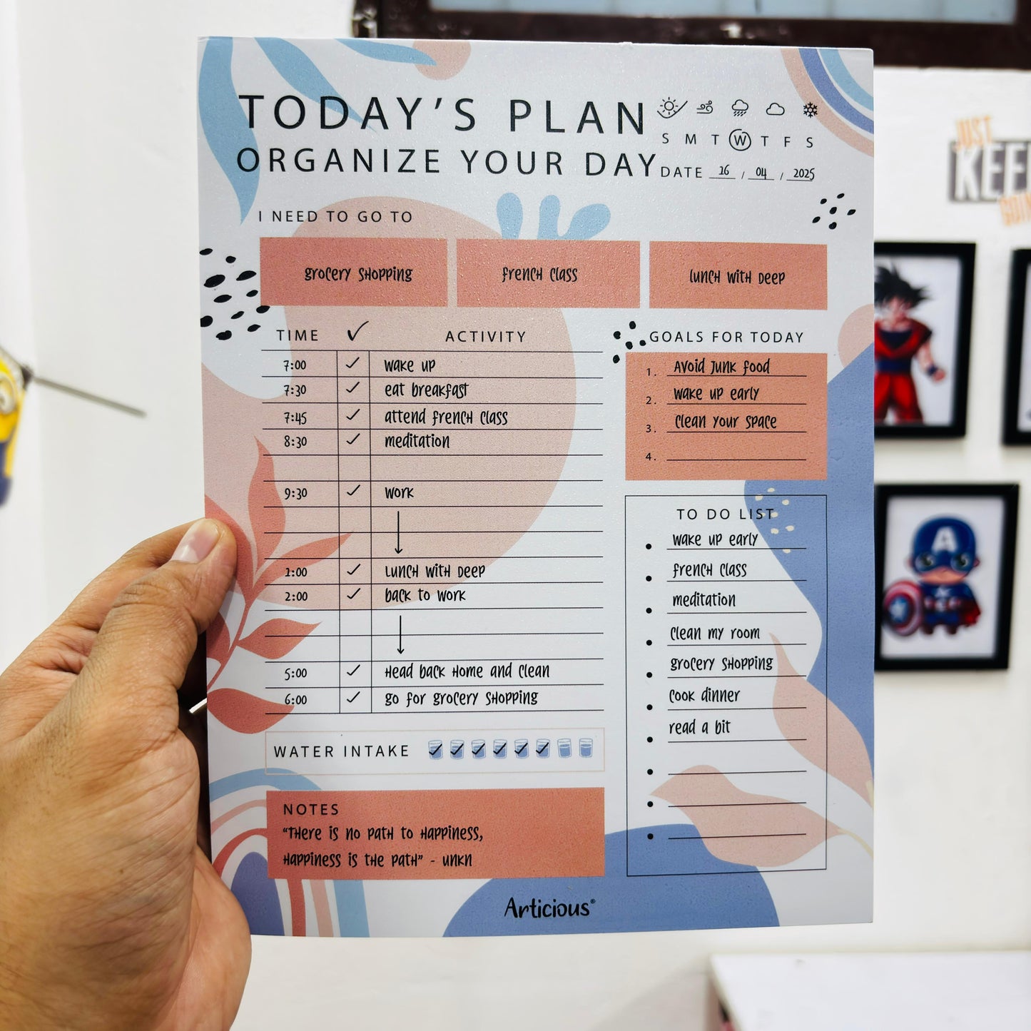 Daily Planner Organizer Notepad