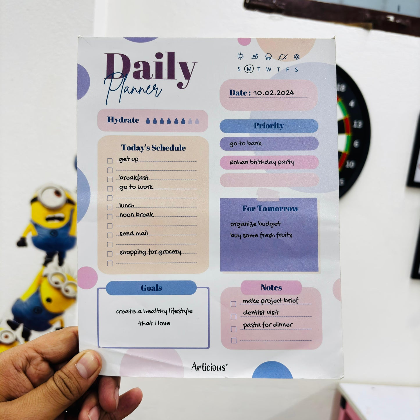 Daily Planner Organizer Notepad