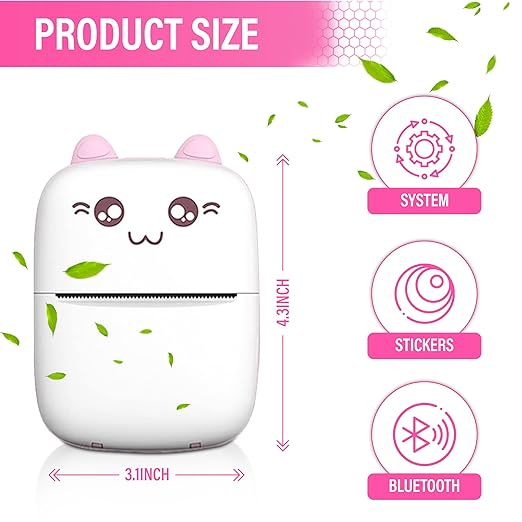 Pocket Mini Bluetooth Thermal Printer Wireless Smart Printer for Photos