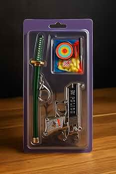 Mini Weapon Keychain Gift Set