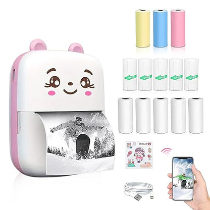 Pocket Mini Bluetooth Thermal Printer Wireless Smart Printer for Photos