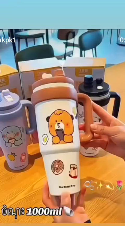 Cartoon Design Stainless Steel Hot & Cold Tumbler