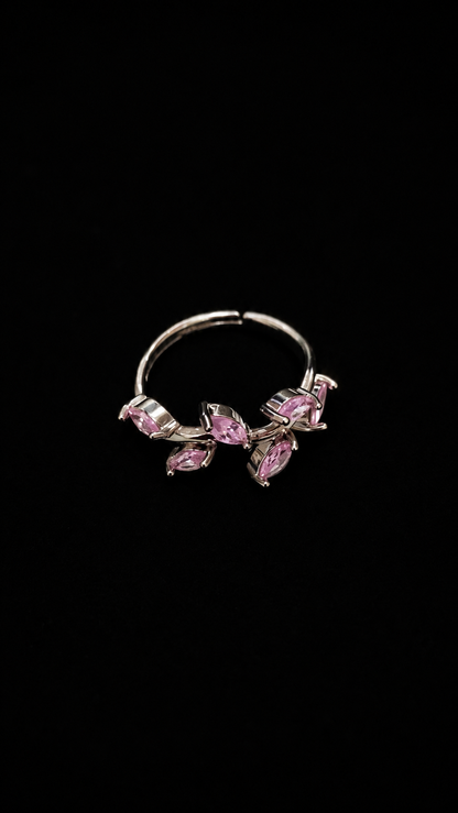 Korean Anti Tarnish Trendy Tulip Ring