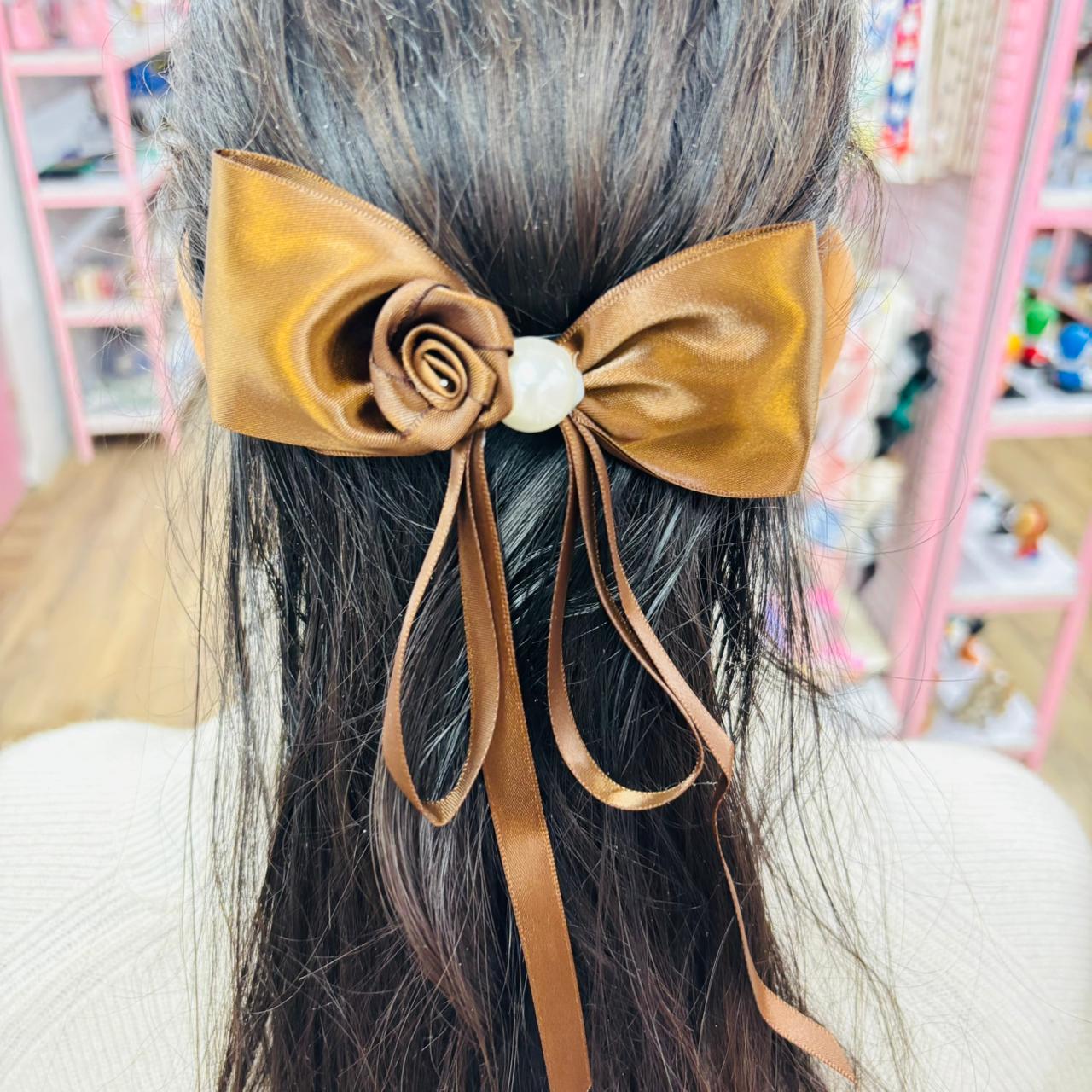 Elegant Ribbon Bow Hair Clip