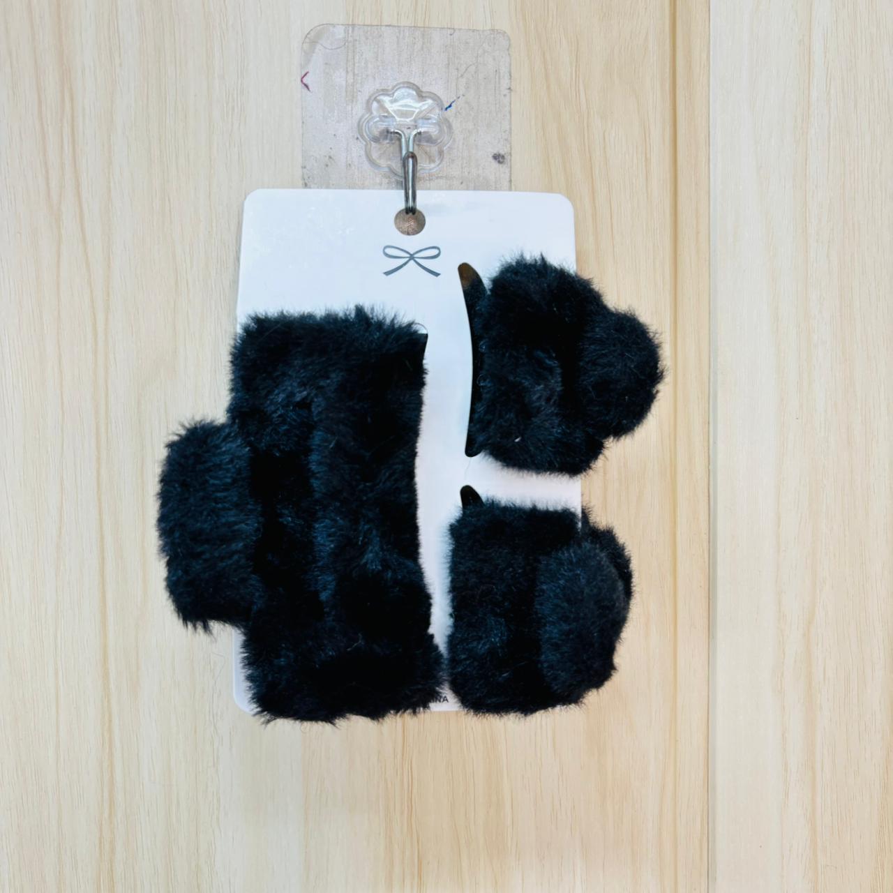 Fur Fingerless Gloves Cluther