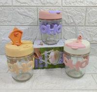 New Glass Cup With Sipper (350ML)