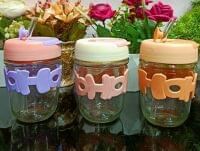 New Glass Cup With Sipper (350ML)